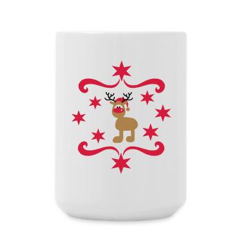 Cadeaux amusants pour Noël - Grande tasse 440 ml - blanc - Devant
