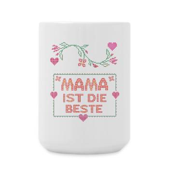 Mom is the best - Large Mug 440 ml - white - Front