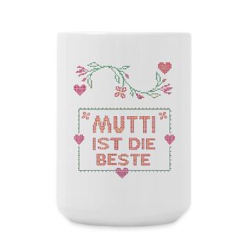 Mom is the best - Large Mug 440 ml - white - Front