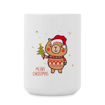 Joyeux Noël Teddy - Grande tasse 440 ml - blanc - Devant