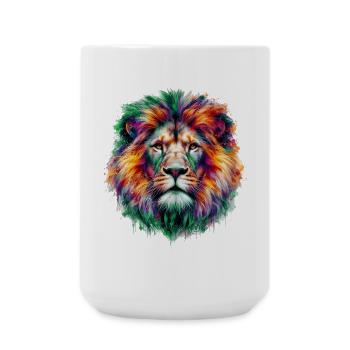 Lion - Grande tasse 440 ml - blanc - Devant