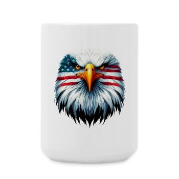 Adler - Große Tasse 440 ml - Weiß - Vorne