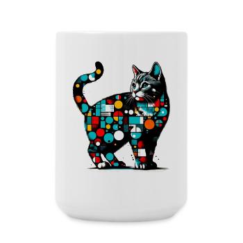 Chat - Grande tasse 440 ml - blanc - Devant