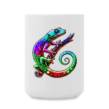 Gecko - Große Tasse 440 ml - Weiß - Vorne