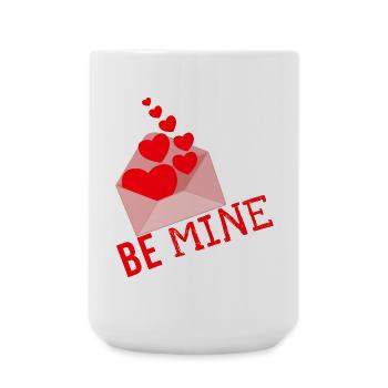 Sei mein - Große Tasse 440 ml - Weiß - Vorne