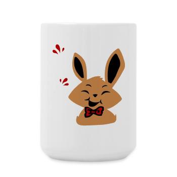 Osterhase - Große Tasse 440 ml - Weiß - Vorne
