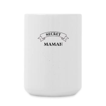 Secret de Maman: Bébé dans le ventre - Grande tasse 440 ml - blanc - Devant
