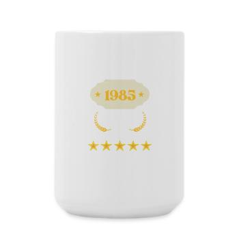 Hergestellt im Jahr 1985 – 40 Jahre Exzellenz - Große Tasse 440 ml - Weiß - Vorne