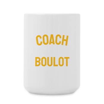 Coach Mon Travail: Humour - Grande tasse 440 ml - blanc - Devant
