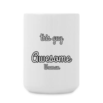 Taken by an Awesome Woman - Large Mug 440 ml - white - Front