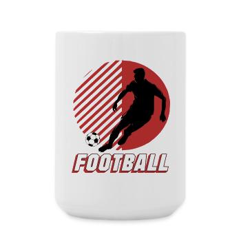 Football - Large Mug 440 ml - white - Front