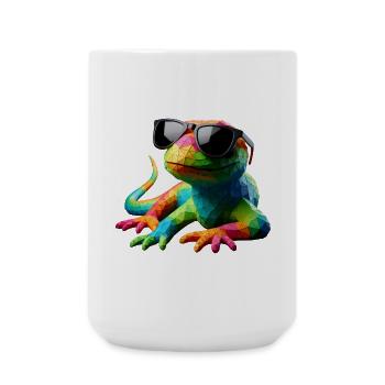 LIZARD cool multicolor - Large Mug 440 ml - white - Front
