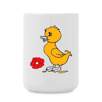Easter chicks Happy Easter - Large Mug 440 ml - white - Front