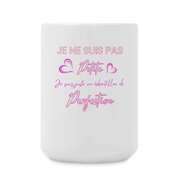 Je ne suis pas Petite Perfection - Grande tasse 440 ml - blanc - Devant