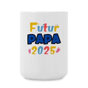 future dad 2025 - Large Mug 440 ml - white - Front