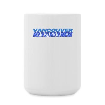Pouls et Pics de la ville de Vancouver - Grande tasse 440 ml - blanc - Devant