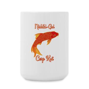 Carpe koi Nishiki-Goi - Grande tasse 440 ml - blanc - Devant