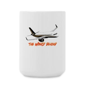 Fly High Leave Behind the World - Large Mug 440 ml - white - Front