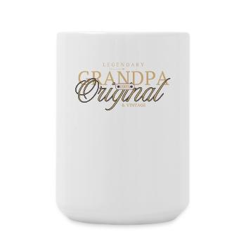 Legendary Grandpa Original Gold - Large Mug 440 ml - white - Front