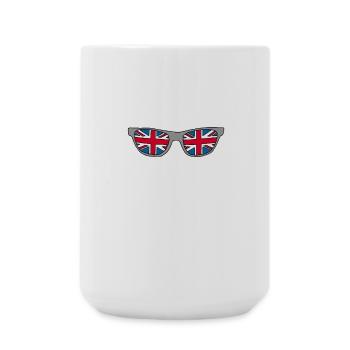 Weißer britischer Löwe - Große Tasse 440 ml - Weiß - Vorne