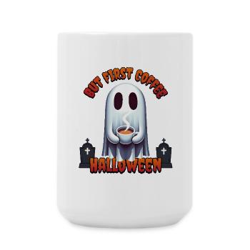 But First Coffee Halloween - Large Mug 440 ml - white - Front