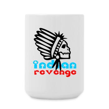 Indian Skull Revenge - Große Tasse 440 ml - Weiß - Vorne
