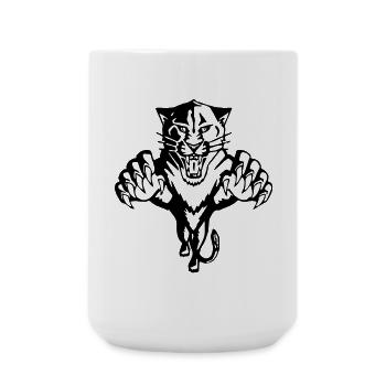 Panther, Tiger, Lion, Leopard - Large Mug 440 ml - white - Front