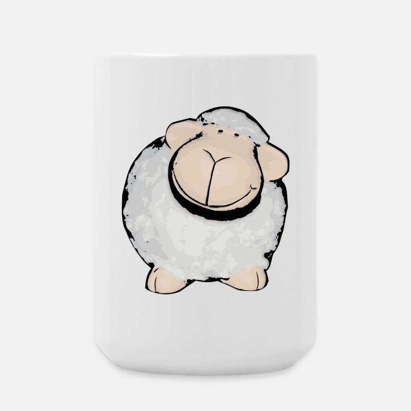 sheep - Large Mug 440 ml - white
