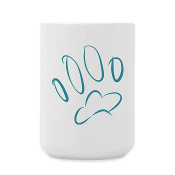 Footprint Fussabruck Dog - Large Mug 440 ml - white - Front