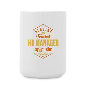 Genuine Trusted HR Manager Design - Large Mug 440 ml - white - Front