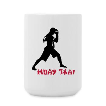 kickboxing_2 - Large Mug 440 ml - white - Front