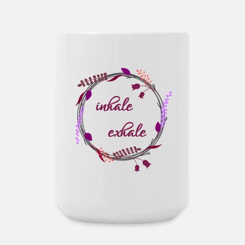 Inhale ... Exhale ... - Large Mug 440 ml - white