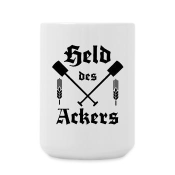 Held des Ackers Spaten - Große Tasse 440 ml - Weiß - Vorne