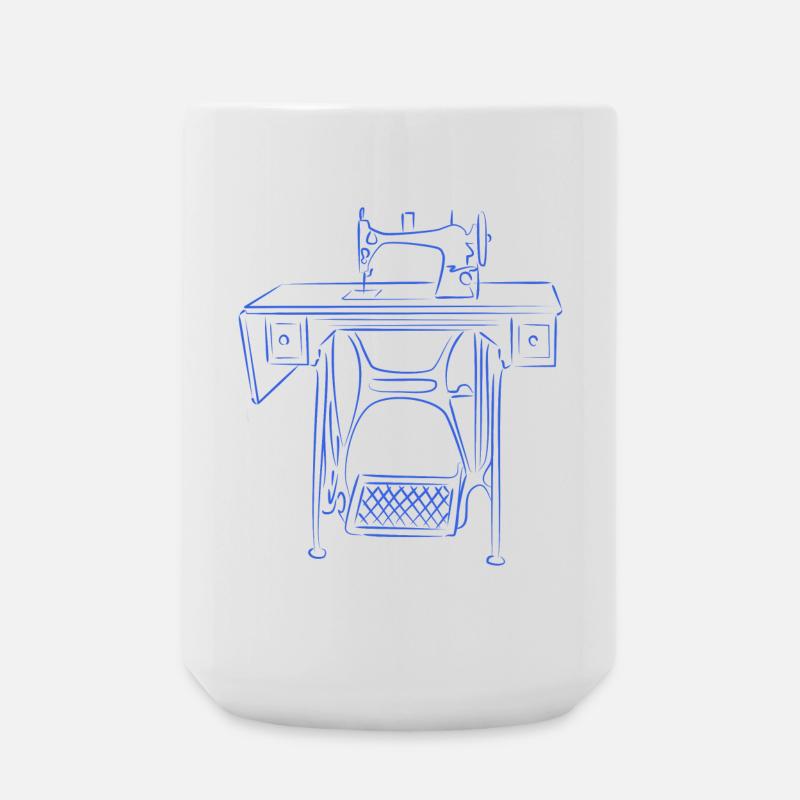 machine à coudre - Grande tasse 440 ml - blanc