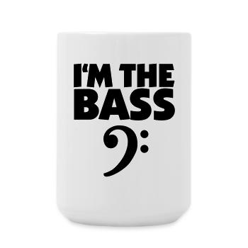 I'm the Bass Black (FR) - Grande tasse 440 ml - blanc - Devant