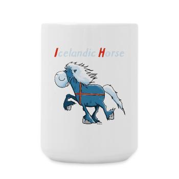 Isländer on Tour - Große Tasse 440 ml - Weiß - Vorne