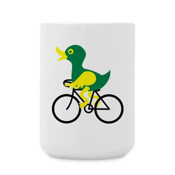 bike - Large Mug 440 ml - white - Front