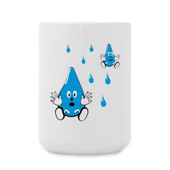 Little Water Drop Friends - Large Mug 440 ml - white - Front