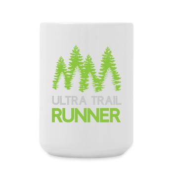 Ultra Trail Runner - Große Tasse 440 ml - Weiß - Vorne