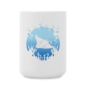 Manta Rochen - Große Tasse 440 ml - Weiß - Vorne