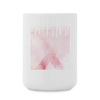 Futuristische Pixelkunst. Letter X - Große Tasse 440 ml - Weiß - Vorne