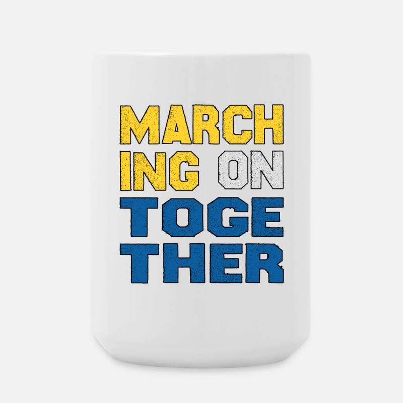 Marching on Together - Large Mug 440 ml - white