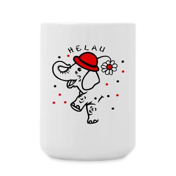 Fasching, Karneval, Konfetti - Große Tasse 440 ml - Weiß - Vorne