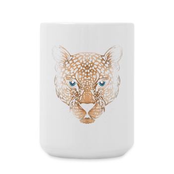 Leopard Cheetah Jaguar - Large Mug 440 ml - white - Front