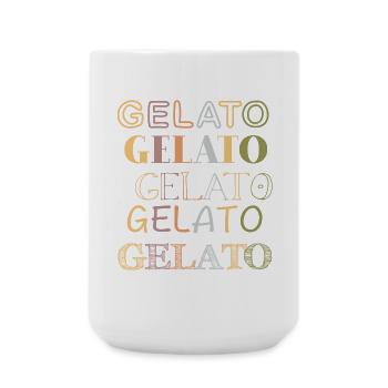 Gelato Vintage Retro - Große Tasse 440 ml - Weiß - Vorne