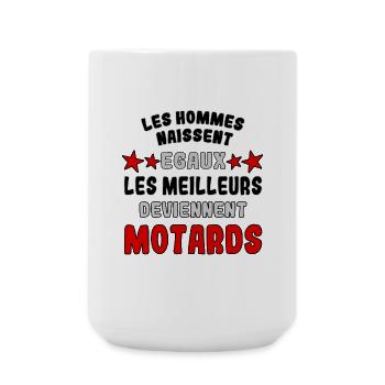 Les meilleurs deviennent motards - Grande tasse 440 ml - blanc - Devant