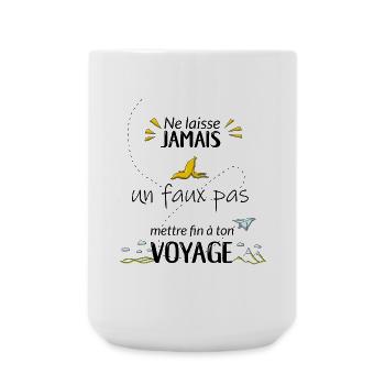 Ne laisse jamais un faux pas... - Grande tasse 440 ml - blanc - Devant