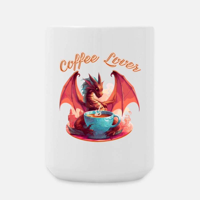 Dragon Coffee Lover - Large Mug 440 ml - white
