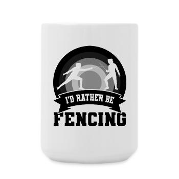 Fencing joke - Large Mug 440 ml - white - Front