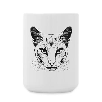 Cat 1 - Large Mug 440 ml - white - Front